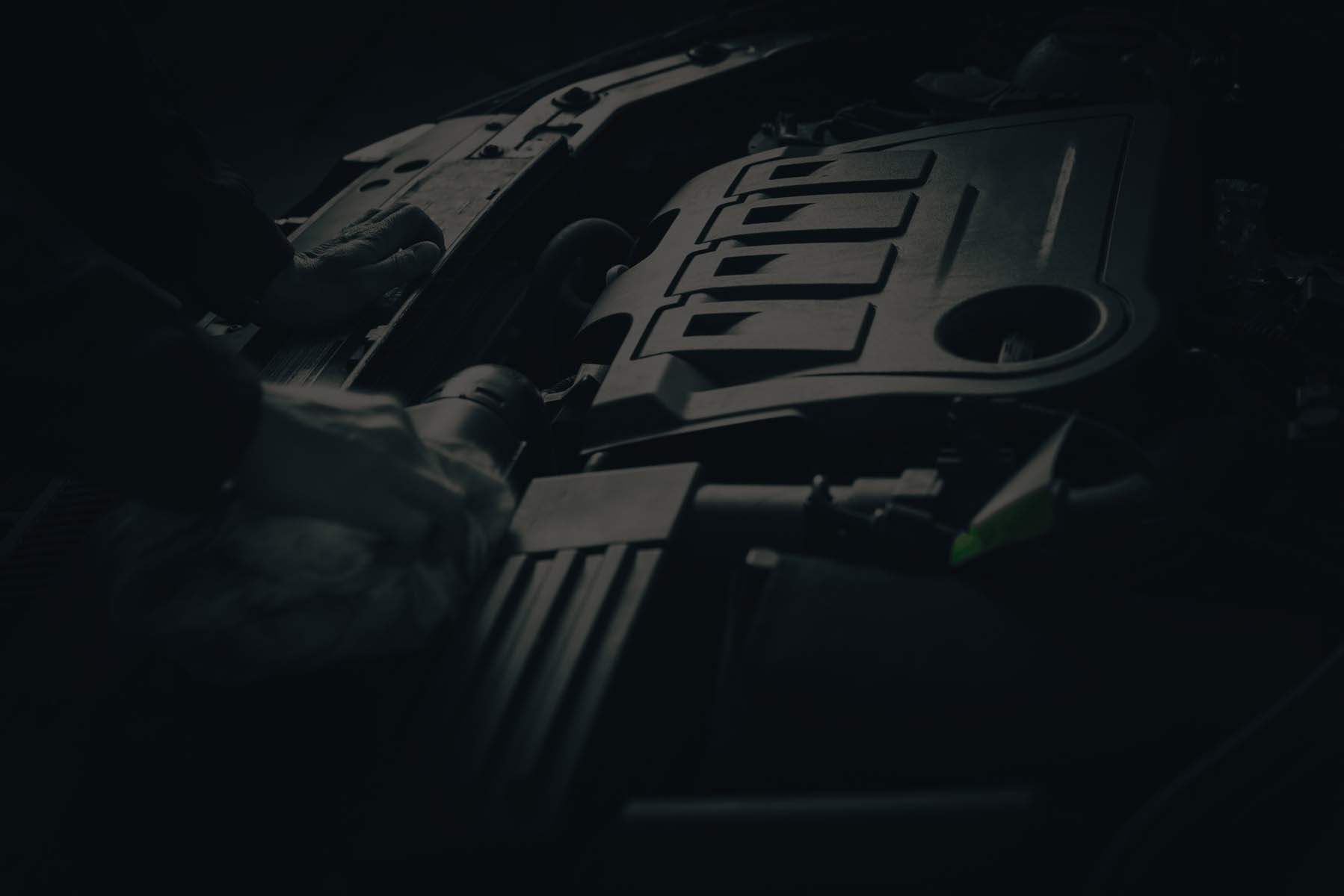Servicing Car Engine Photo Concept. Auto Mechanic Preparing For Work. Broken Vehicle Engine